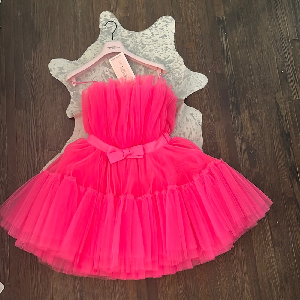 Giambattista valli X h&m pink tulle cocktail dress